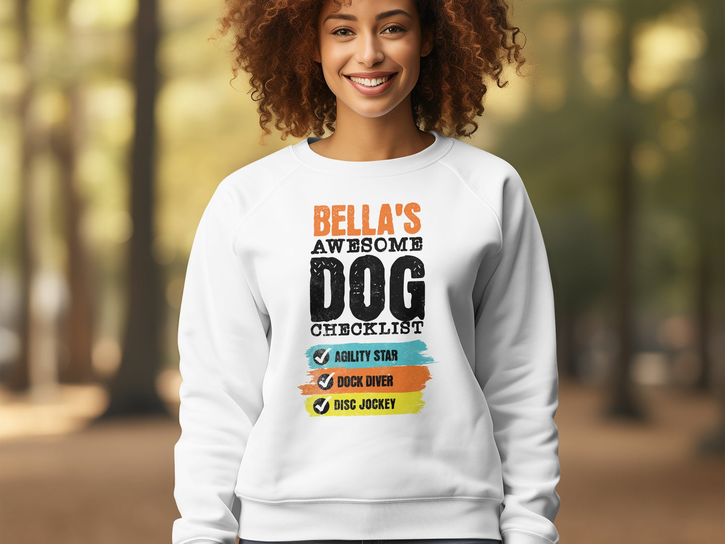 Customized Awesome Dog Checklist Unisex Sweatshirt