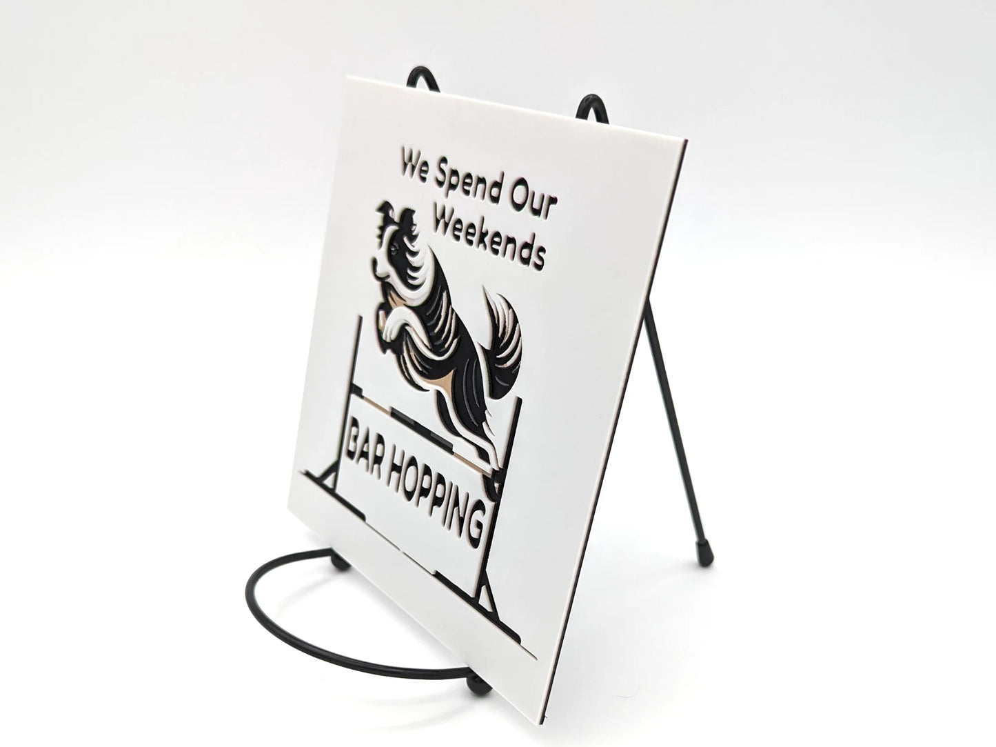 Funny Agility "Bar Hopping" Art For Wall or Desk