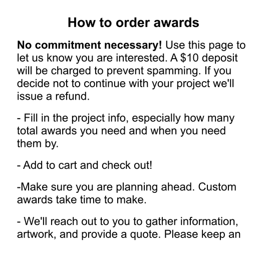 Custom Printed Acrylic Awards