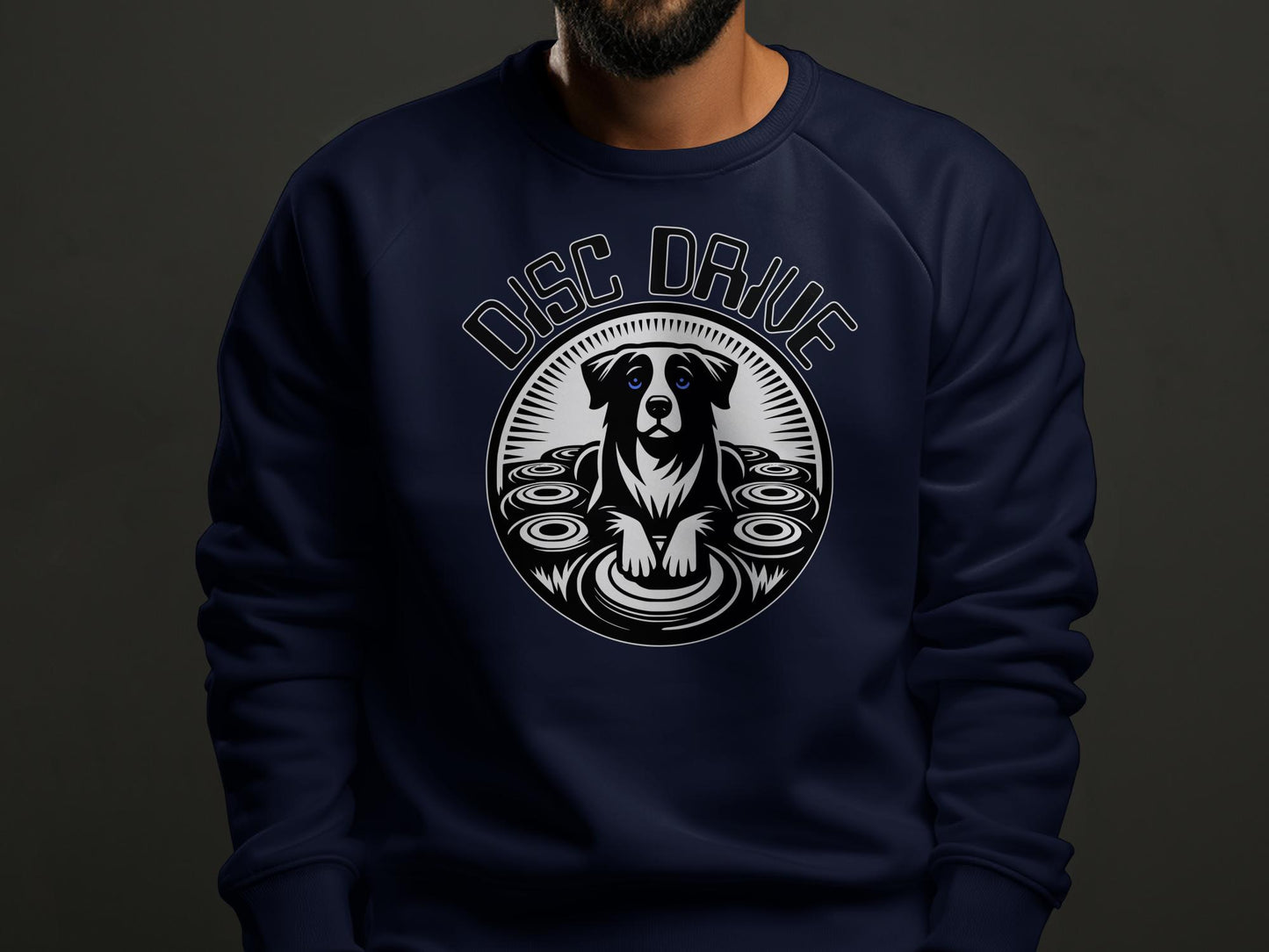 Retro Disc Dog Unisex Sweatshirt
