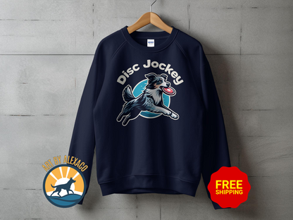 Disc Jockey Dog Unisex Sweatshirt