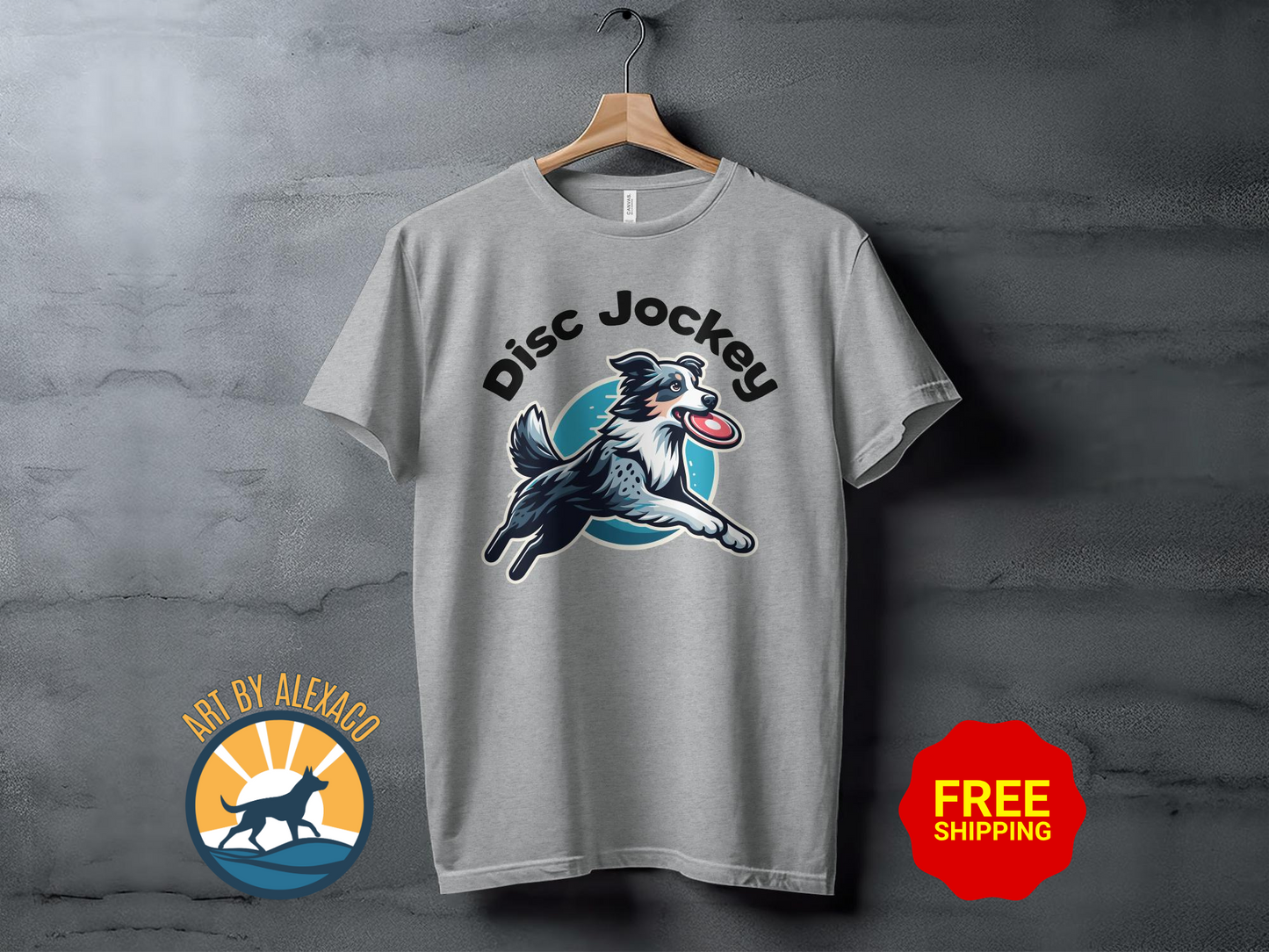 Disc Jockey Dog Unisex T-shirt
