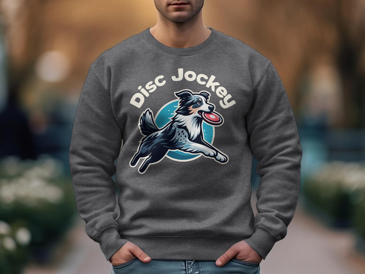 Disc Jockey Dog Unisex Sweatshirt