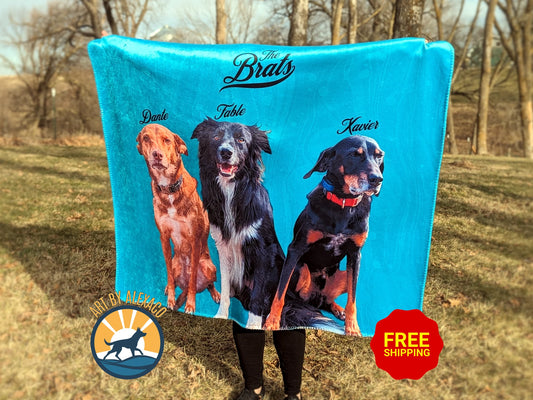 Personalized Sherpa Fleece Blanket - Your Picture And Custom Text
