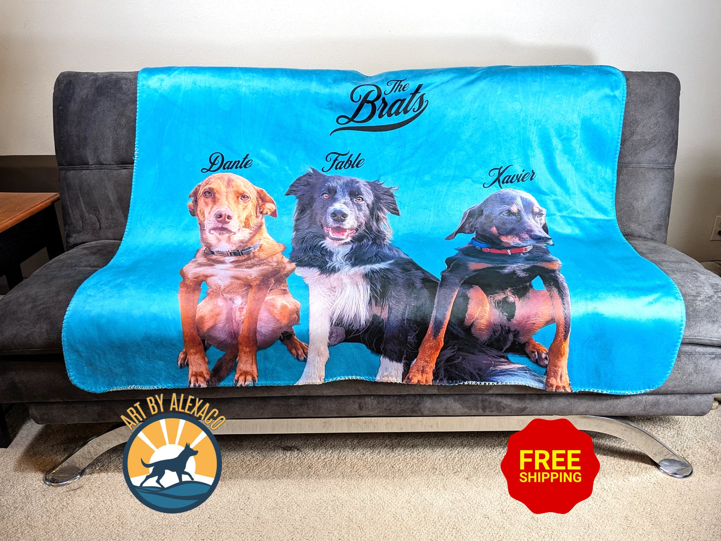 Personalized Sherpa Fleece Blanket - Your Picture And Custom Text
