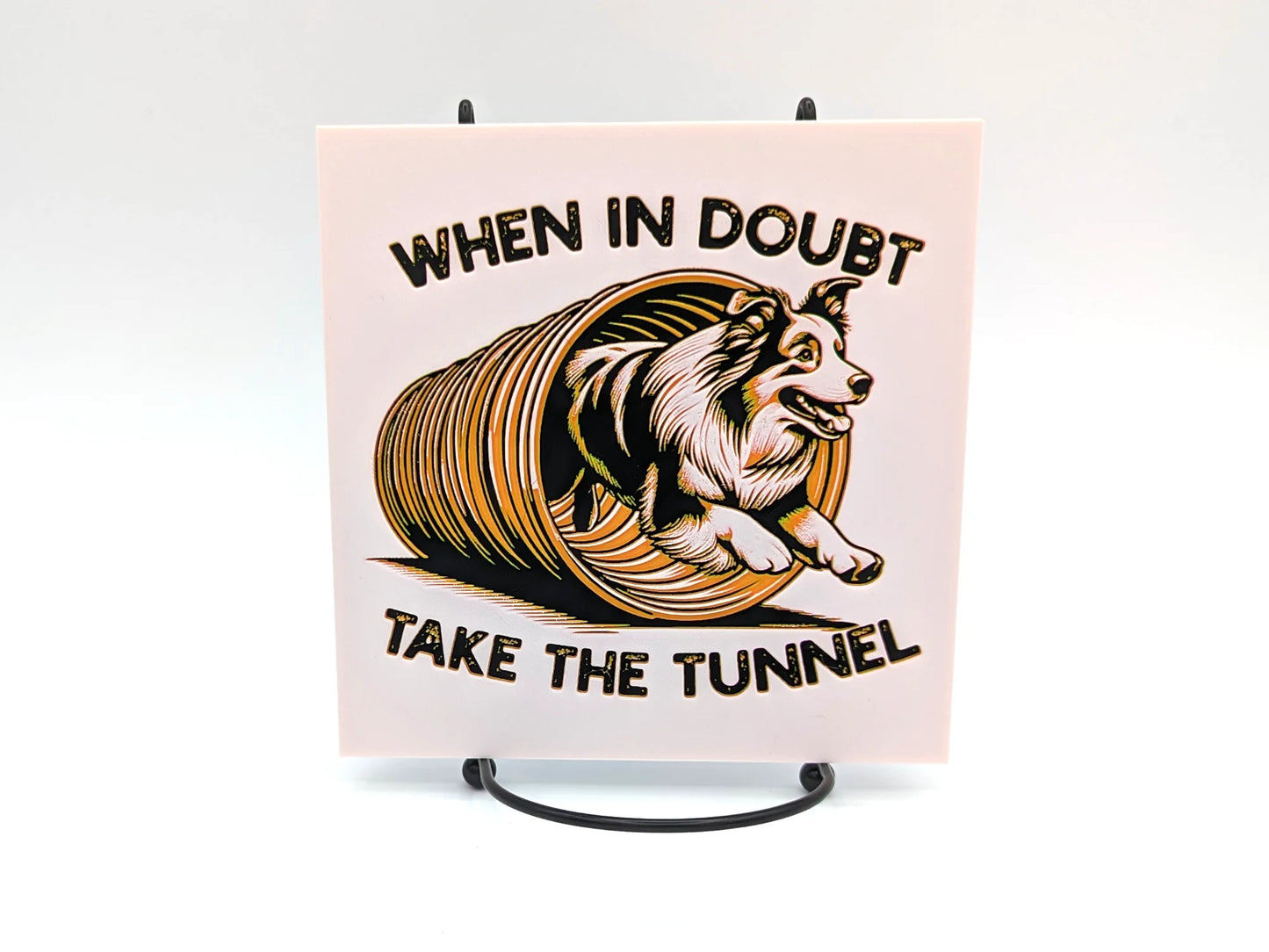 Funny Agility "Take the Tunnel" Desk or Wall Art