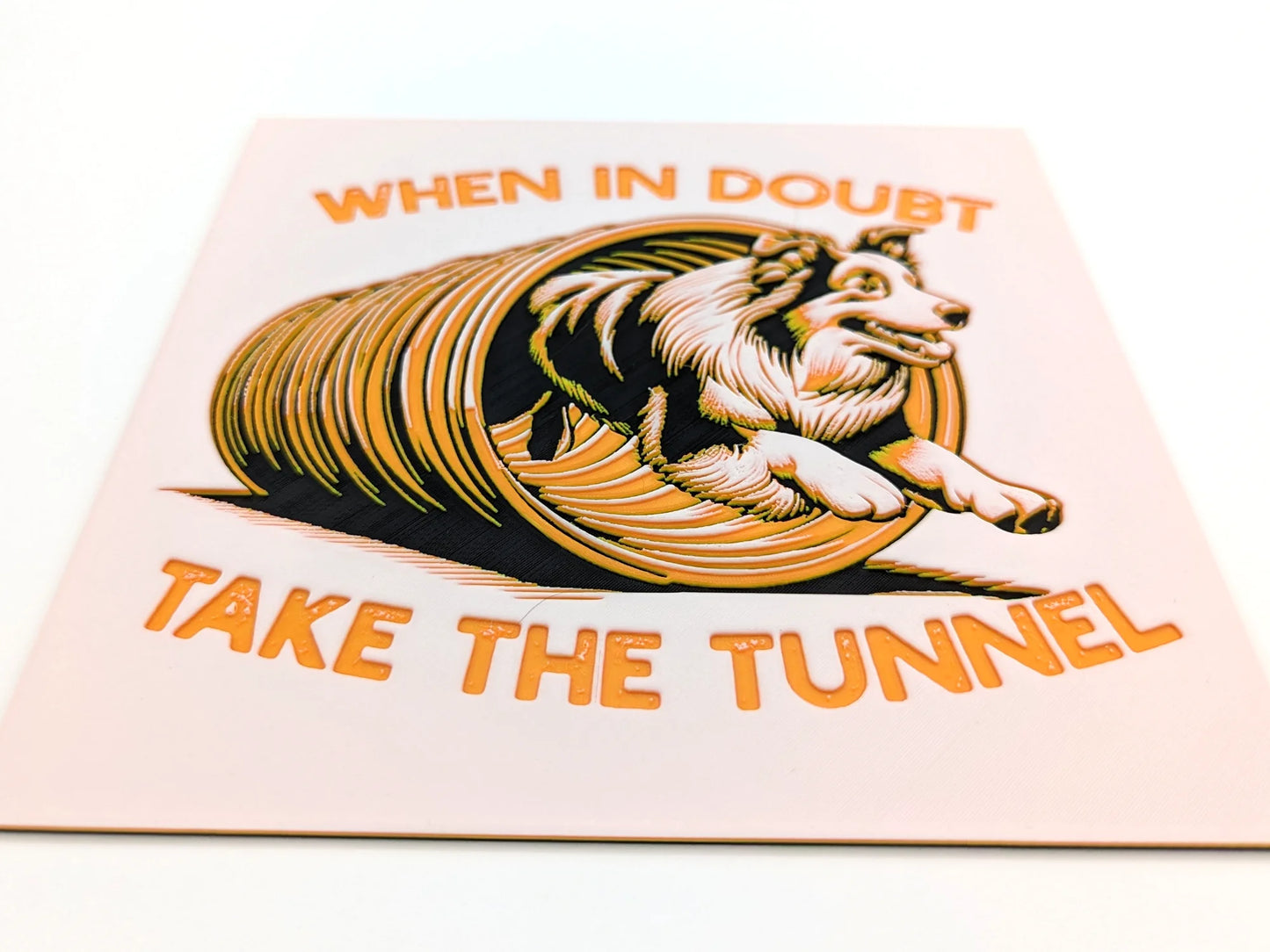 Funny Agility "Take the Tunnel" Desk or Wall Art