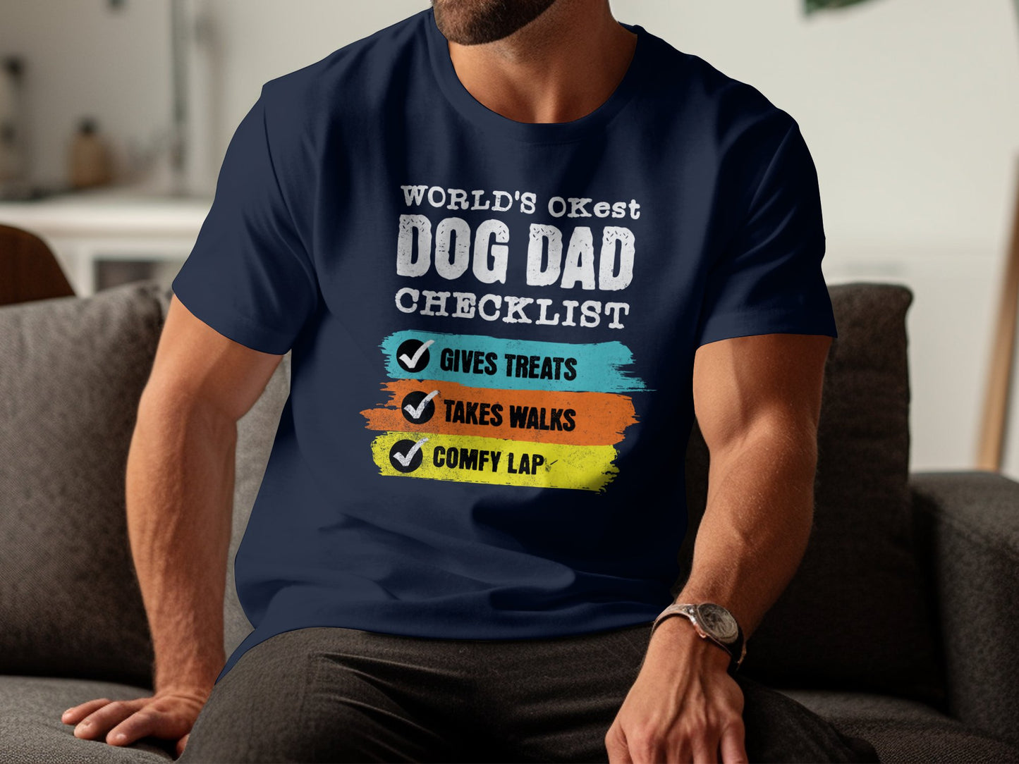 World's Okayest Dog Dad T-shirt