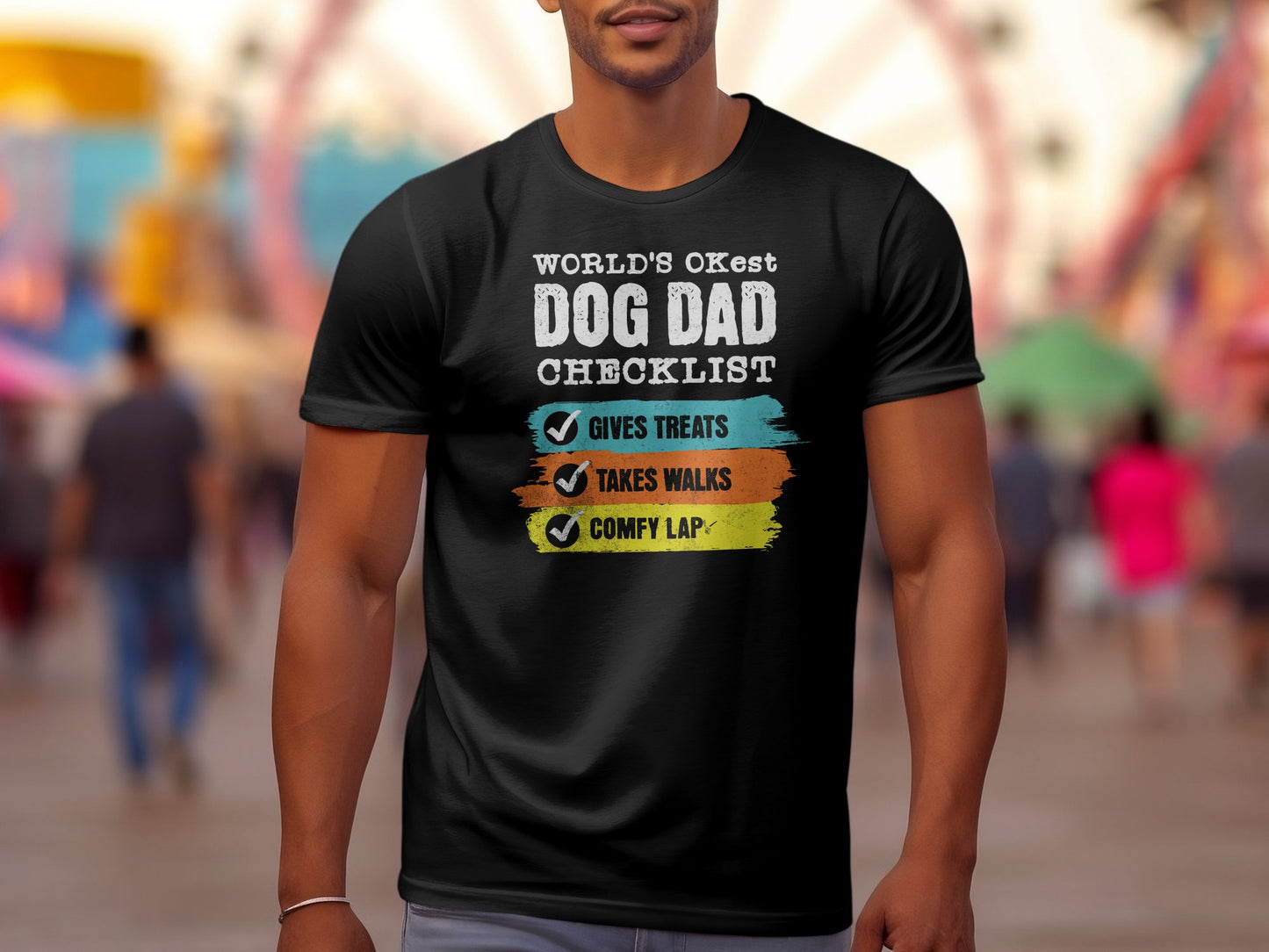 World's Okayest Dog Dad T-shirt
