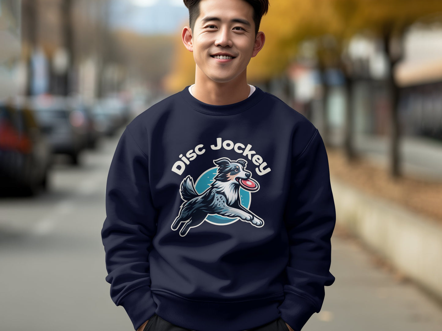 Disc Jockey Dog Unisex Sweatshirt