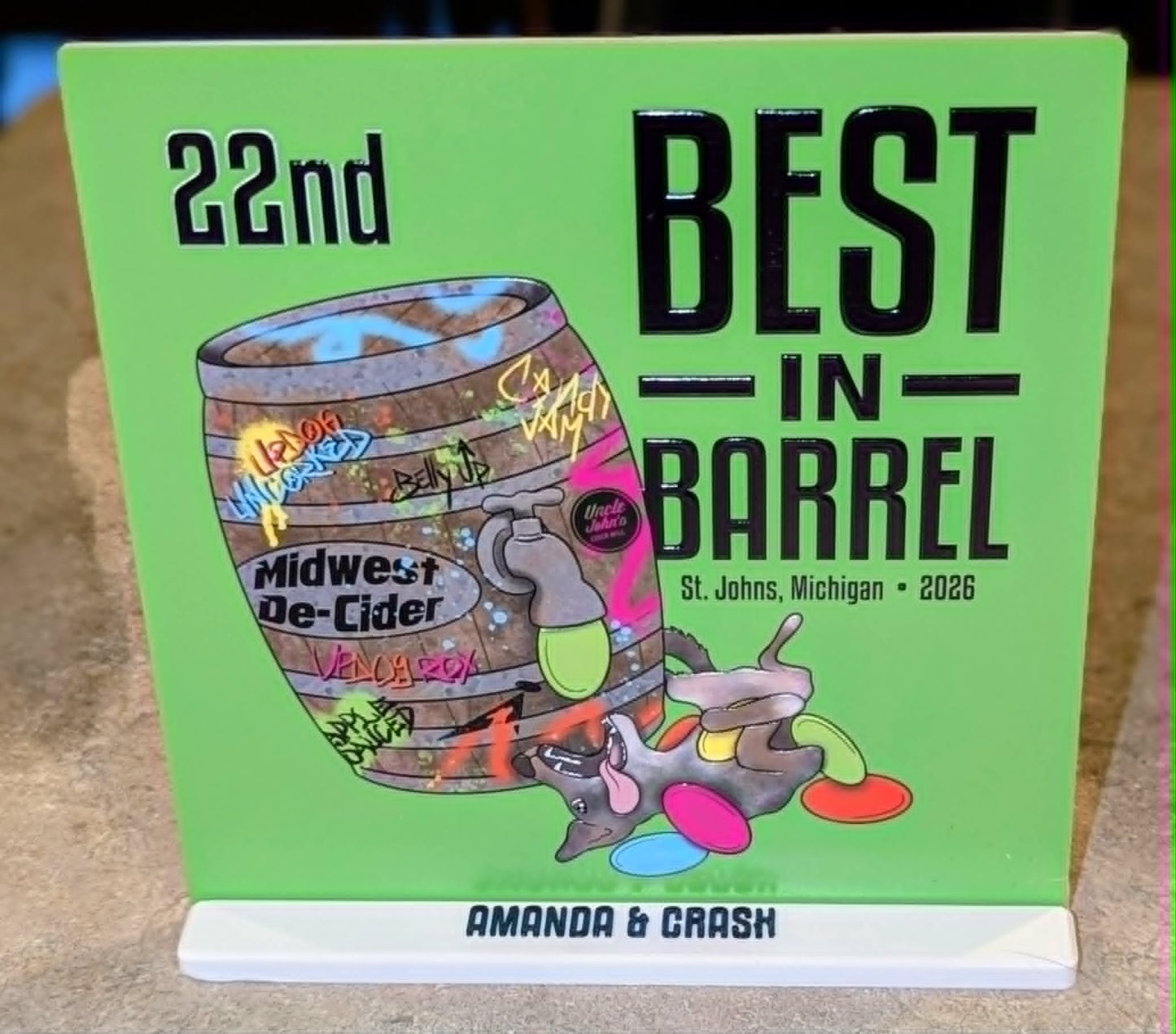 Custom Awards for Best in Barrel event
