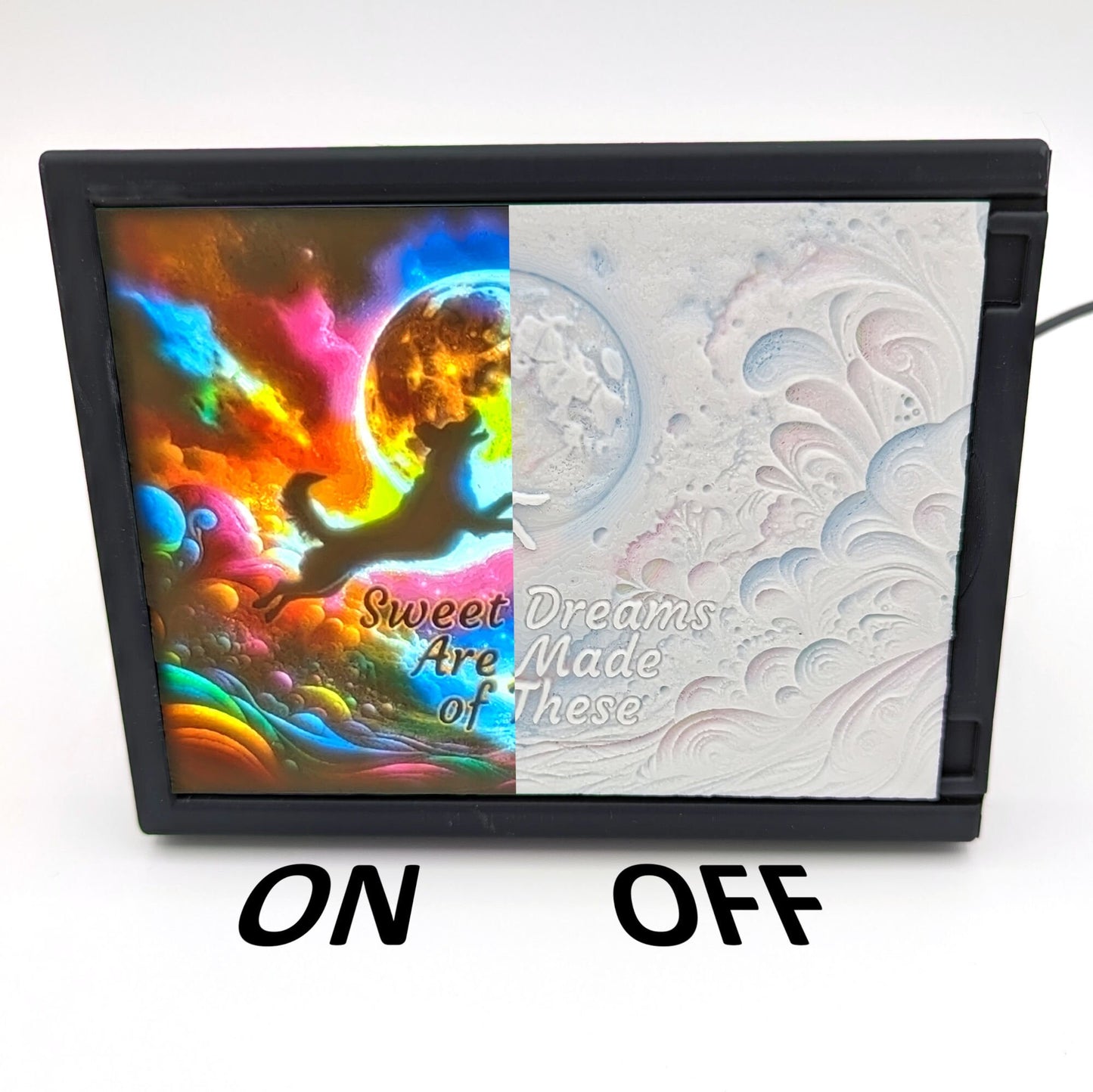 Sweet Dreams Color Backlit Lithophane