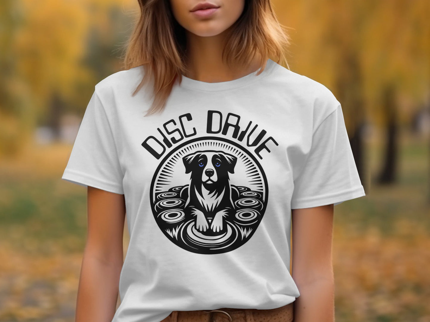 Vintage Style Disc Drive Dog T-Shirt