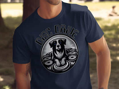 Vintage Style Disc Drive Dog T-Shirt