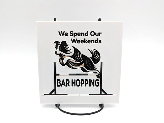Funny Agility "Bar Hopping" Art For Wall or Desk