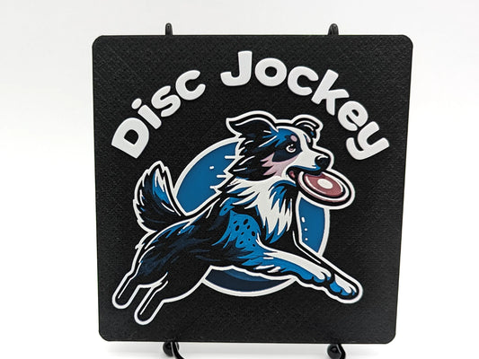 Fun "Disc Jockey" Dog Desk or Wall Art