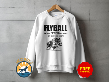 Flyball Enthusiast Unisex Sweatshirt: Where Fetch Becomes An Extreme Sport