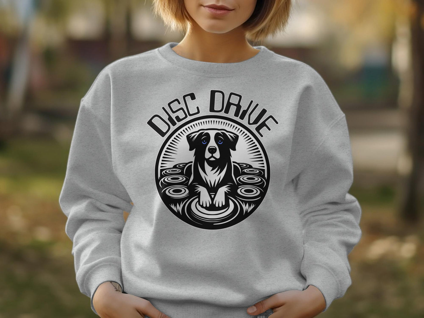 Retro Disc Dog Unisex Sweatshirt