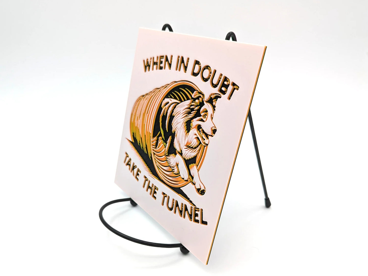 Funny Agility "Take the Tunnel" Desk or Wall Art