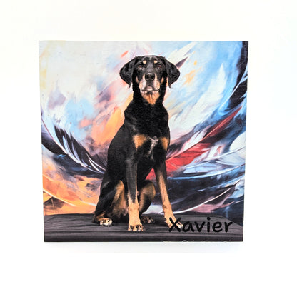 Custom Wood Panel Portrait