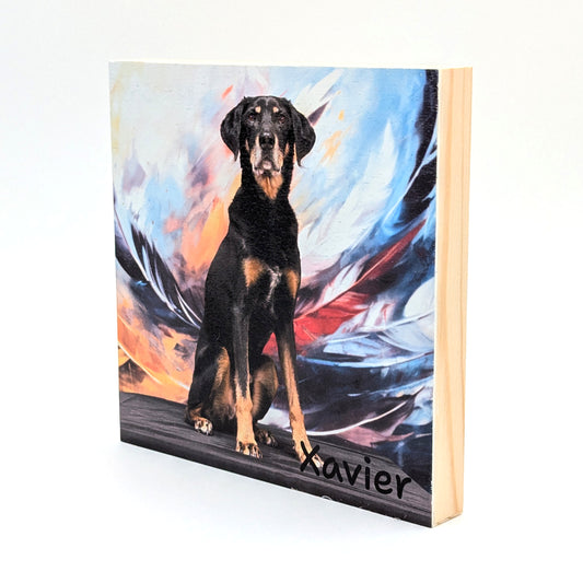 Custom Wood Panel Portrait