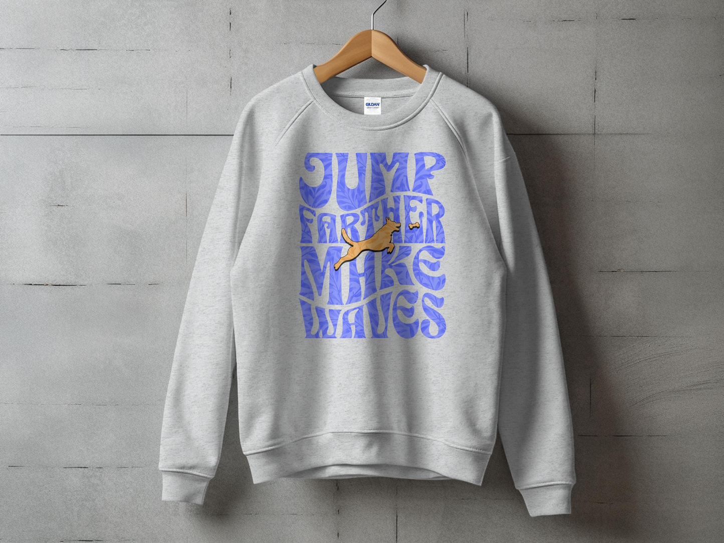 Jump Farther Make Waves Graphic Sweatshirt