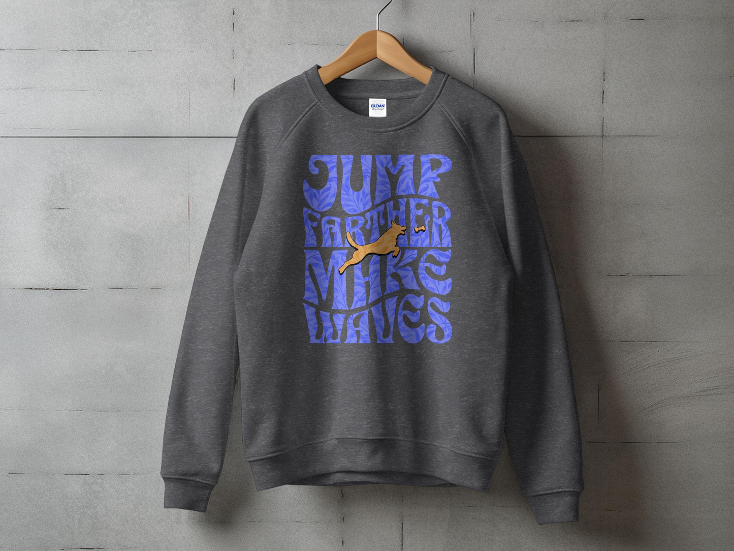 Jump Farther Make Waves Graphic Sweatshirt