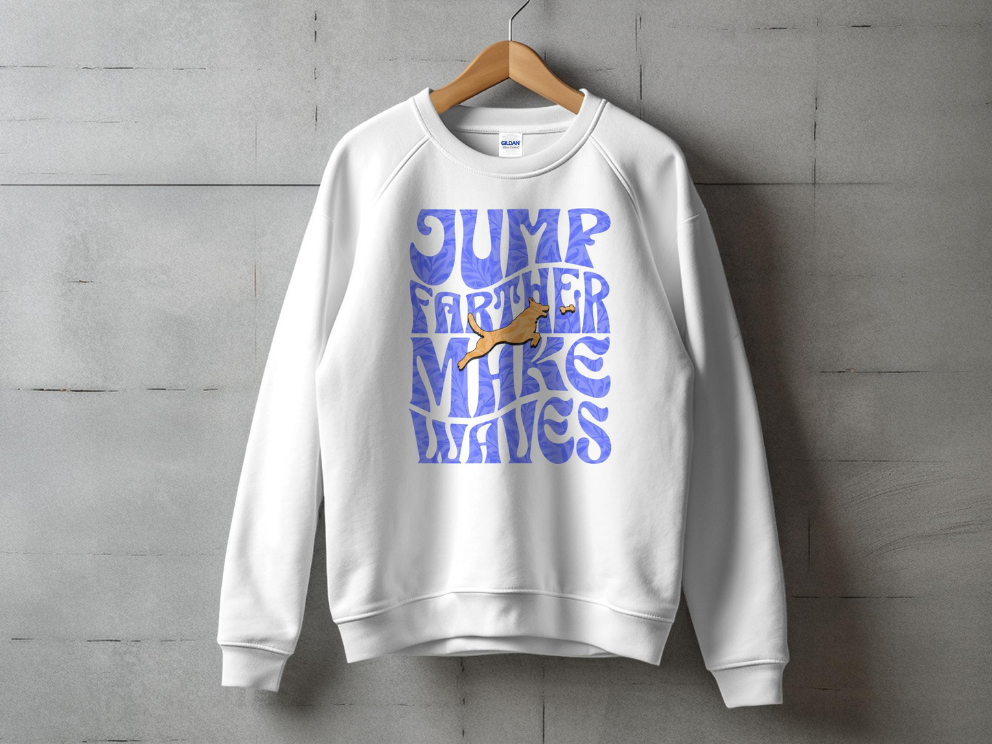 Jump Farther Make Waves Graphic Sweatshirt