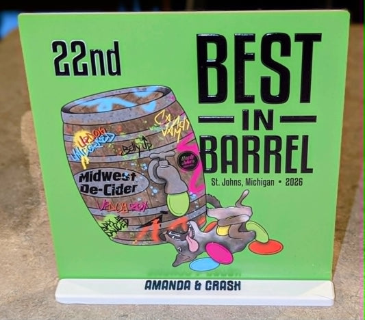 Custom Awards for Best in Barrel event
