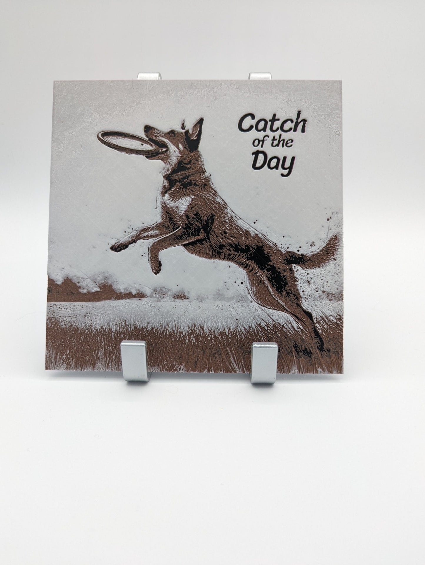 Disc Dog Themed "Catch of the Day" Desk/Wall Art